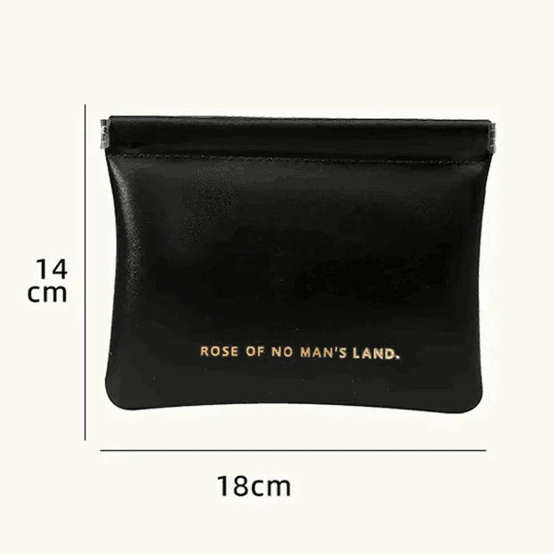 Simple Lipstick Makeup Storage Bag Women Fashion Portable Mini Key Jewelry Cosmetic Organizer Pouch Handbag Pu Zero Wallet Bag