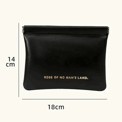 Simple Lipstick Makeup Storage Bag Women Fashion Portable Mini Key Jewelry Cosmetic Organizer Pouch Handbag Pu Zero Wallet Bag